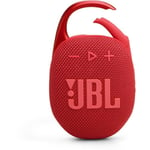 Enceinte Bluetooth ultra-portable - JBL - Clip 5 - Résistant à l'eau - Bluetooth 5.3 - Rouge