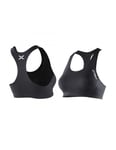 2XU Medium Impact Support Bra Womens Black/Black - L