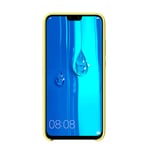 Silicone Case for Huawei Y9 (2019), Silicone Soft Phone Cover with Soft Microfiber Cloth Lining, Ultra-thin ShockProof Phone Case for Huawei Y9 (2019) (Yellow)