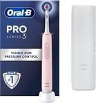 Oral-B Pro 3-3500 Electric Toothbrush with Travel Case - Pink