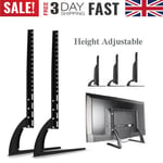 37-75"Universal Stands TV Pedestal Monitor Riser LCD LED Flat Screen Mount Stand