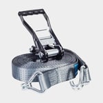 BEMA Spännband med krok ZG 100, 2-delad, 50 mm x 10 meter (9.5 + 0.5 meter), 2000 daN / 2039 kg (LC), grå