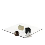 Martinelli Luce - Metafora Coffee Table, Pyramid: Carrara, Cube: Marquina, Cylinder: Travertine, Sphere: Rasotica - Soffbord