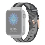Beilaishi 18mm Stripe Weave Nylon Wrist Strap Watch Band for Xiaomi Mi Watch, Garmin Vivomove 3s / Vivoactive 4s(Grey) replacement watchbands (Color : Grey)