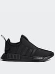 adidas Originals Kids Unisex 360 NMD Trainers - Black, Black, Size 13 Younger