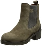 camel active Women's Leaf Chelsea Boot, Taupe, 4.5 UK