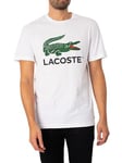 LacosteGraphic T-Shirt - White/Green