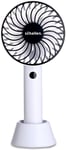 Mini Portable Travel Hand Held Fan Battery Powered USB Rechargeable Lightweight Handheld Electric Charging Fan- Black