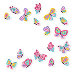 EmmiJules Lot de 18 stickers muraux papillons pour chambre d'enfant (30 cm x 21 cm) – Fabriqué en Allemagne – Papillons pour bébé fille enfants décoration animaux de bébé Sticker mural
