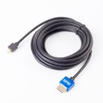 4m Slim HDMI Male Micro (Type D) to Male (Type A) Cable, The World's Slimmest HDMI Lead? (Gold Plated, 1080p, 3D, High Speed, ARC)