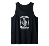 Surviving Fatherhood,One Beer At A Time,Funny Beer Lover Dad Tank Top