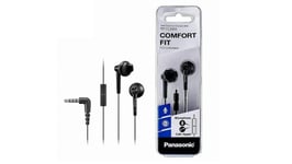 Panasonic Stereo Earphones Comfor Fit Mic Bass Boost RP-TCM55