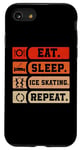 Coque pour iPhone SE (2020) / 7 / 8 Eat Sleep Patin à glace amusant pour motiver le patinage artistique