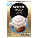 NESCAFÉ GOLD Latte Coffee, 8 Sachets, (Pack of 6, Total 48 Sachets)