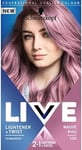 Schwarzkopf LIVE Lightener + Twist Permanent Pink Hair Dye, 2 in 1 Formula, Lig