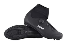 LUCK Unisex Fenix MTB Cycling Shoes for Winter, Black/White, 10.5 UK