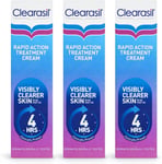 Clearasil Rapid Action Treatment Cream 25Ml Pack of 3