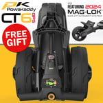 POWAKADDY 2024 CT6 GPS EXTENDED LITHIUM ELECTRIC GOLF TROLLEY +FREE RAIN COVER