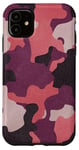 iPhone 11 Pink Vintage Camo Realistic Worn Out Effect Case
