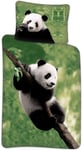 Bäddset spjälsäng - 100x140 cm - Panda - 100% bomull