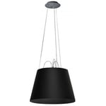 Artemide Tolomeo Mega Ceiling Lamp, Black Sort Aluminium