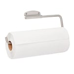 iDesign Forma porte-sopalin, support pour papier essuie-tout mural en acier inoxydable, porte essuie-tout pour 1 rouleau, argenté