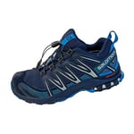 Salomon XA Pro 3D Gore-Tex Men's Trail Running Hiking Waterproof Shoes, Stability, Grip, and Long-lasting Protection, Navy Blazer, 11