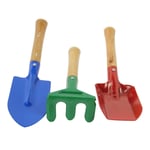 Luoshan Rake Shovel Digging Trowel 3 in 1 Mini Garden Plant Tool Gardening Tool