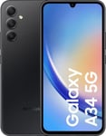 Samsung Galaxy A34 5G - 5G smartphone - dual SIM - RAM 6GB / internminne 128GB - microSD-kortplats - OLED-skärm - 6,6" - 2340 x 1080 pixlar (120 Hz) -
