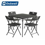 Outwell Corda 4 Person Table and Chair Picnic Set Camping Caravan - 2023 Model