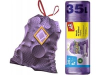 Jan Niezbędny Garbage Bags With Tape Magnum Flex&Amp Strong - Lavender 35L 1Op.-12Pcs