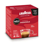 Lavazza, A Modo Mio Espresso Passionale, 256 Coffee Capsules, with Aromatic Notes of Caramel and Chocolate, 100% Arabica, Intensity 11/13, Dark Roasting, 16 Packs of 16 Compostable Pods