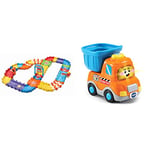 VTech Toot-Toot Drivers Track Set, First Kid's Car Set, Cars for Kids, for Kids Aged 1 to 5 Years Old & Toot-Toot Drivers Dumper Truck | Interactive Toddlers Toy | for Kids 12 Months +