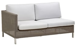 Cane-Line - Connect 2-sits Soffa Taupe Höger