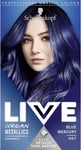 Schwarzkopf LIVE Urban Metallics Vibrant, Long Lasting, Permanent Blue Hair Dye