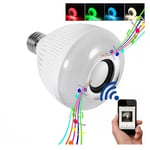 ABS Smart Bluetooth Speaker Music Bulb 12W Colorful Down light Bul