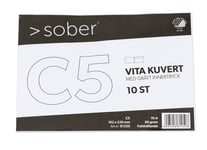 Kuvert C5 10 pack Vit
