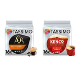Tassimo L'OR Espresso Delizioso Coffee Pods (Pack of 5, Total 80 Coffee Capsules) & Kenco Americano Smooth Coffee Pods (Pack of 5, Total 80 Coffee Capsules)