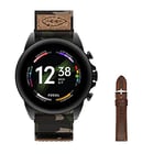 Fossil Men's GEN 6 Touchscreen Smartwatch with Speaker, Heart Rate, NFC, and Smartphone Notifications Watch Strap