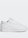 adidas Originals Unisex Junior Rivalry Low Trainers - White, White, Size 3.5 Younger