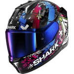 SHARK, Casque Moto intégral SKWAL i3 Hellcat Noir/Bleu, XL