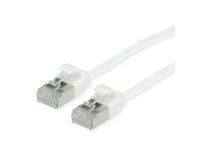 Roline Grön Rj45 Nätverksanslutningskabel Cat 6A [1X Rj45-Kontakt - 1X Rj45-Kontakt] 3 M Vit
