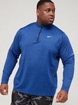 Nike Run Dry Fit Element 1/2 Zip Top (Plus Size) - Blue, Blue, Size 4Xl, Men