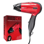 Redhot Compact Hair Dryer (UK Plug) / One Size Red/Black ST1462