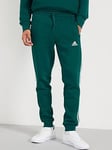 adidas Sportswear Mens Essentials 3 Stripe Joggers - Green, Green, Size S, Men