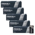 50 x Duracell Procell Constant 9V Alkaline Smoke Alarm MN1604 PP3 Batteries