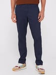 Jack & Jones Ollie Dave Regular Fit Chino Trousers - Navy, Navy, Size 28, Inside Leg Regular, Men