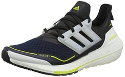 adidas Men's Ultraboost 21 C.rdy Running Shoe, Legend Ink Crystal White Acid Yellow, 5 UK
