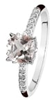 Kohinoor Rosa ring i vitguld med morganit och diamanter 933-260V-10-cush-175