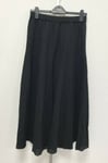 Phase Eight UK10 Eur38 US6 new black crushed wool long pull-on skirt